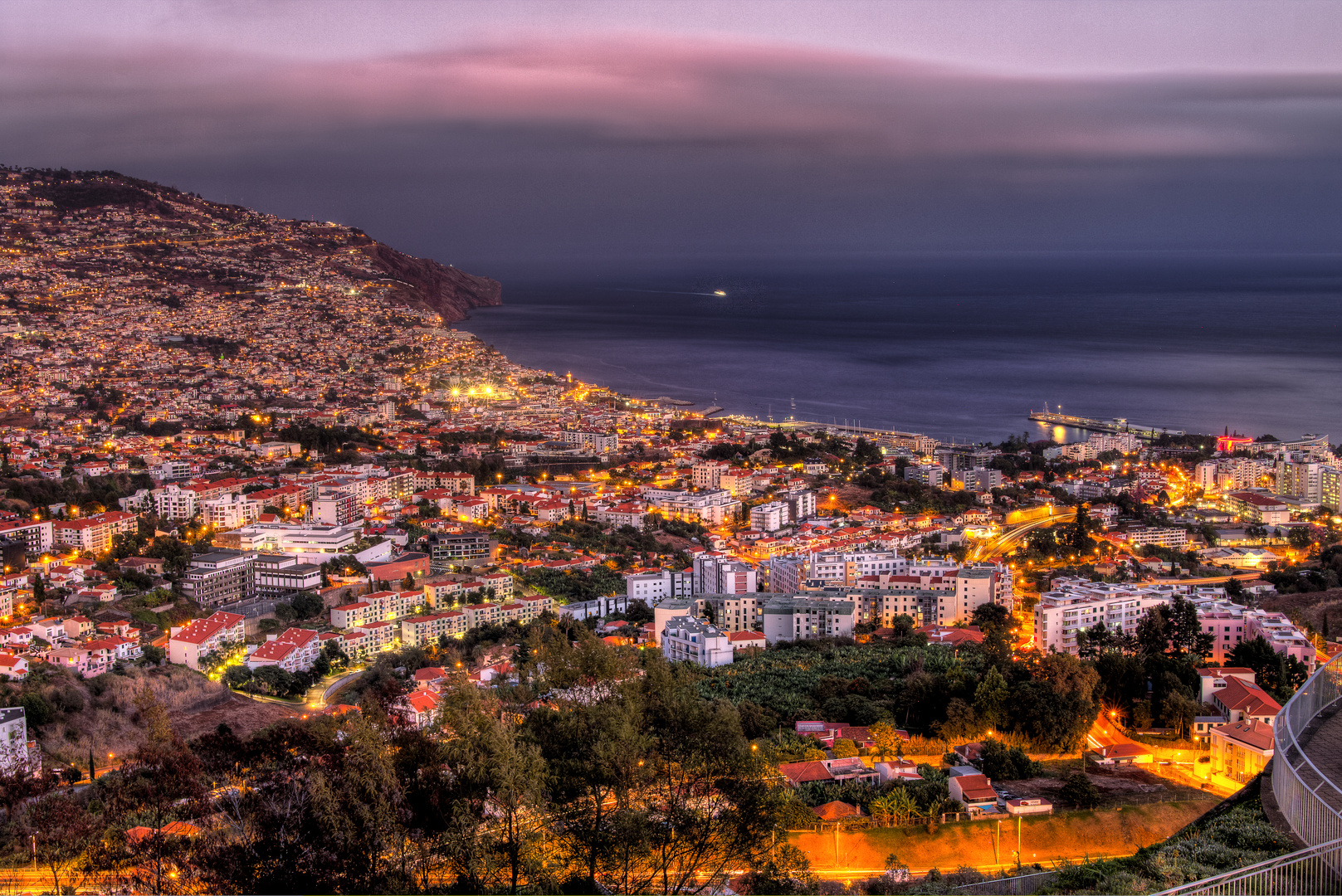 Funchal after sunset