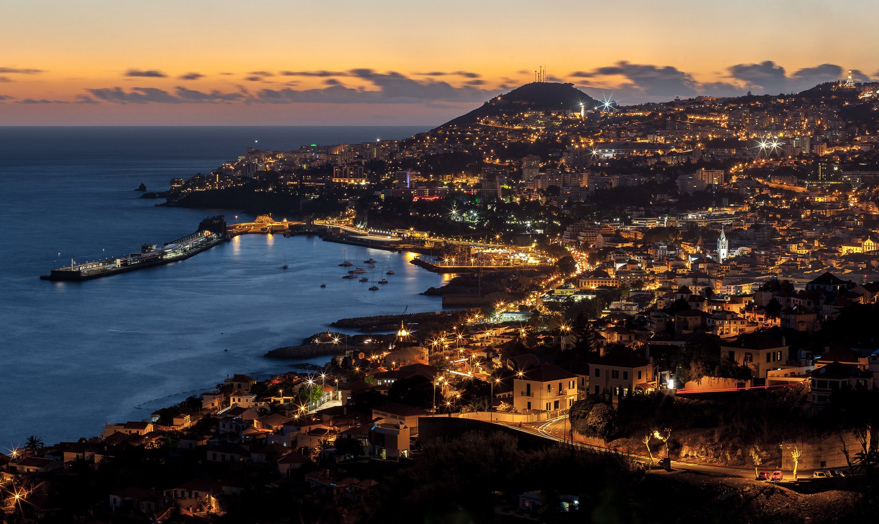 Funchal after sunset