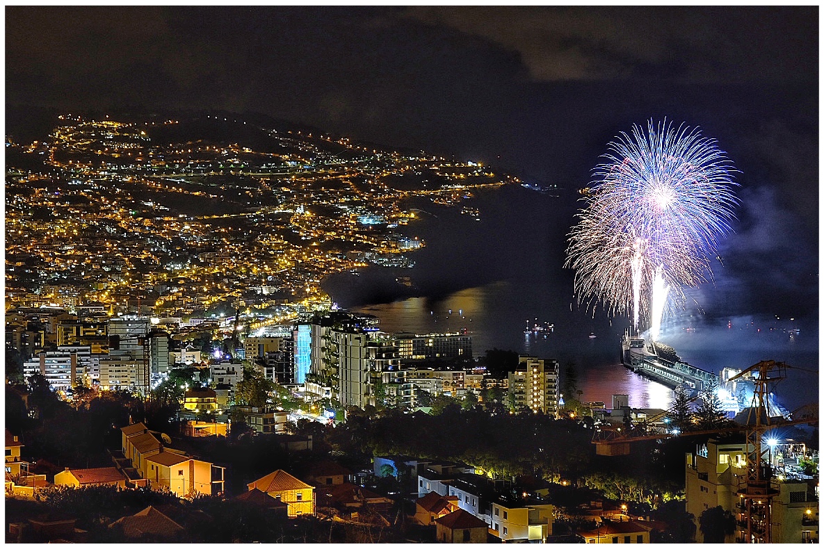 Funchal mit Feuerwerk