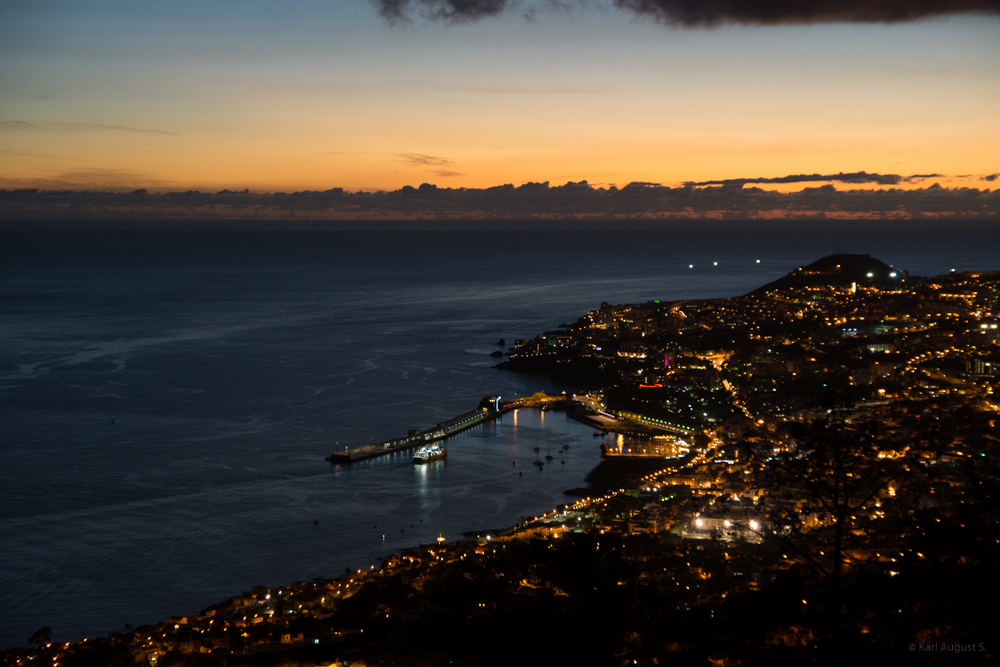 Funchal nach Sonnenuntergang