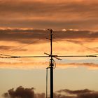 Funkantenne im Abendrot