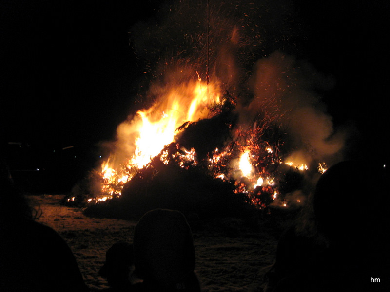 Funkenfeuer - Ende der Fasnacht