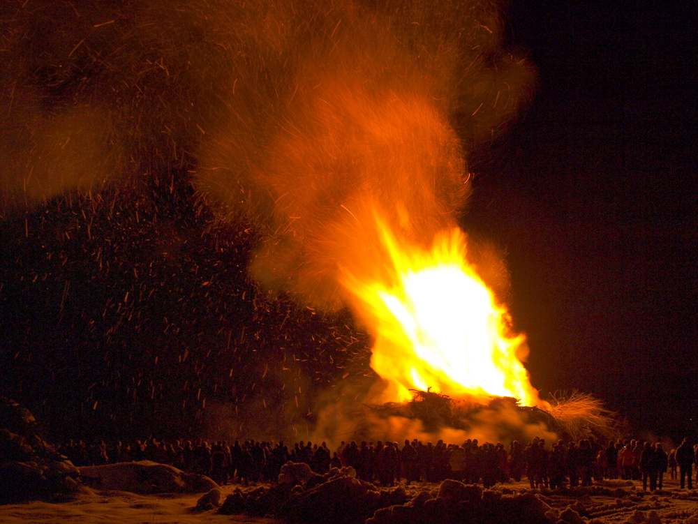 "Funkenfeuer" in Oberschwaben