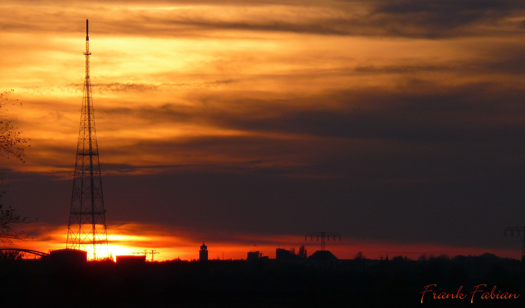 Funkmast Halle Panorama