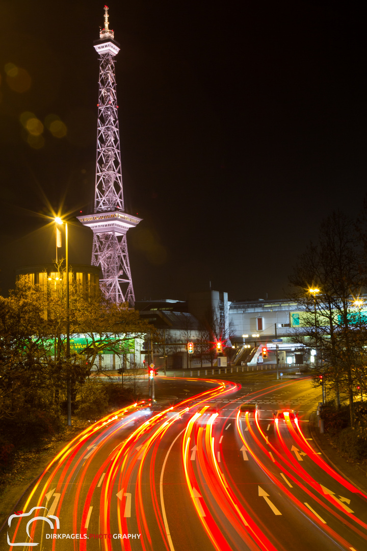 Funkturm am Abend