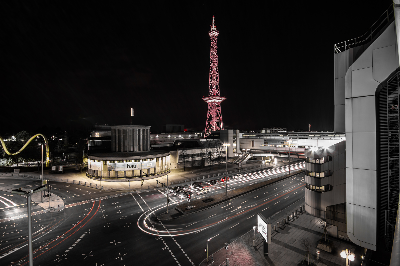 Funkturm Berlin bei Nacht