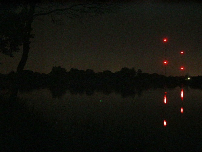 Funkturmsee bei Nacht