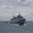 Funny Girl auf Reede vor Helgoland