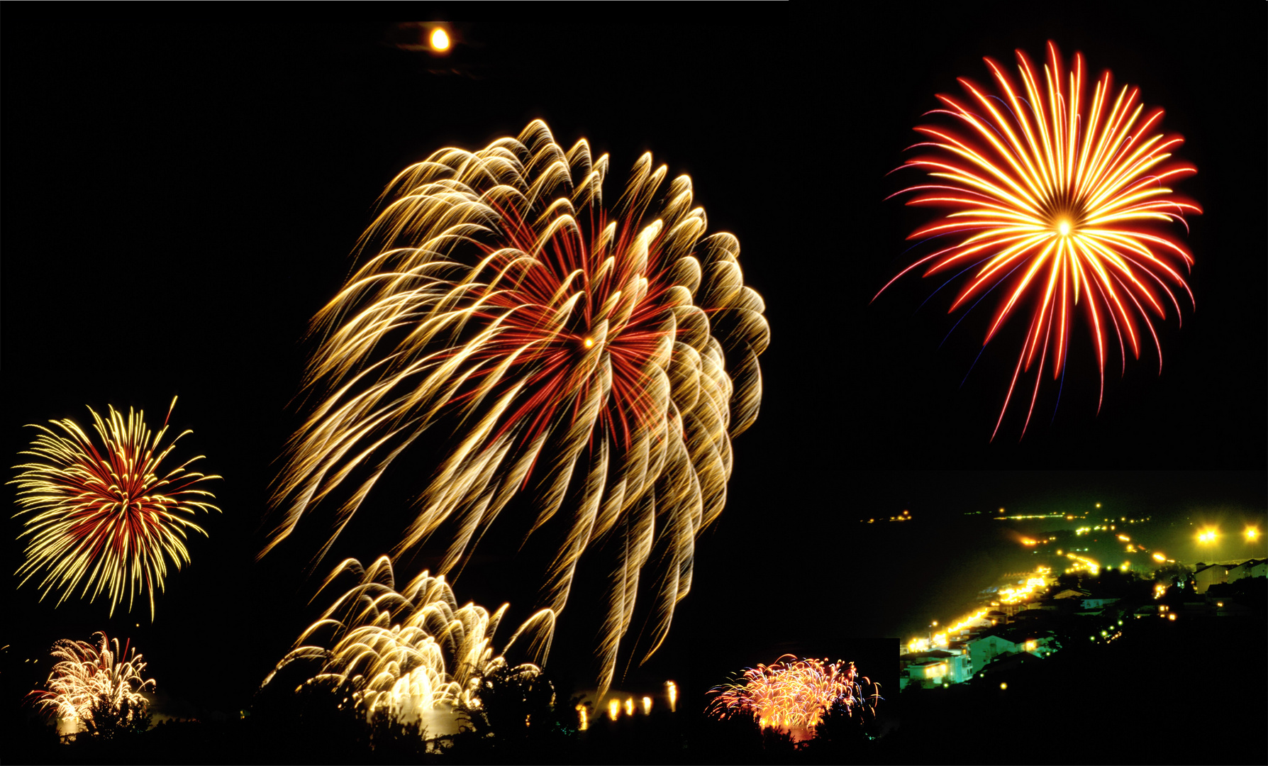 FUOCHI ARTIFICIALI SUL MARE DI FOSSACESIA