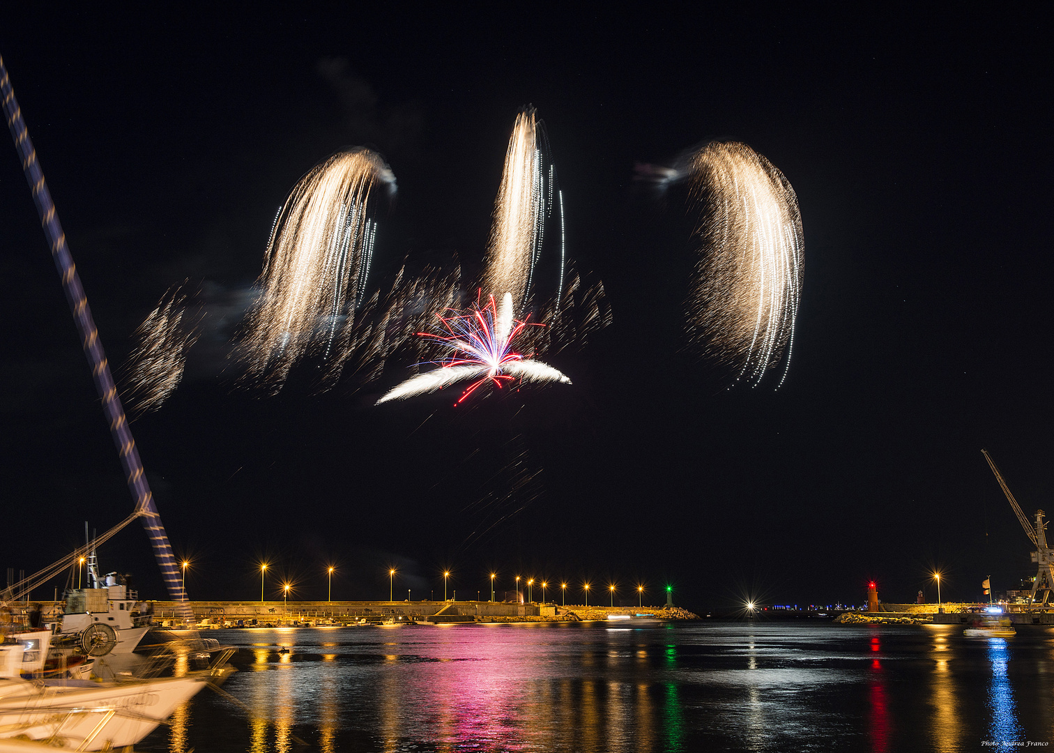 Fuochi d'artificio porto Imperia