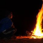 Fuoco nell' Erg Chebbi