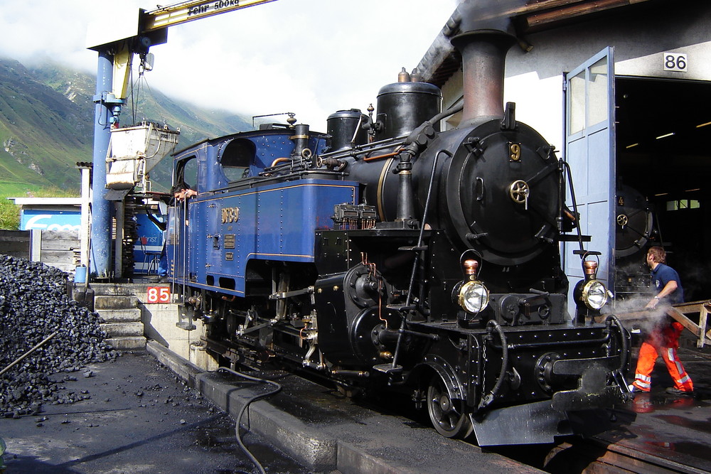 Furka Pass railway; Realp - Switzerland