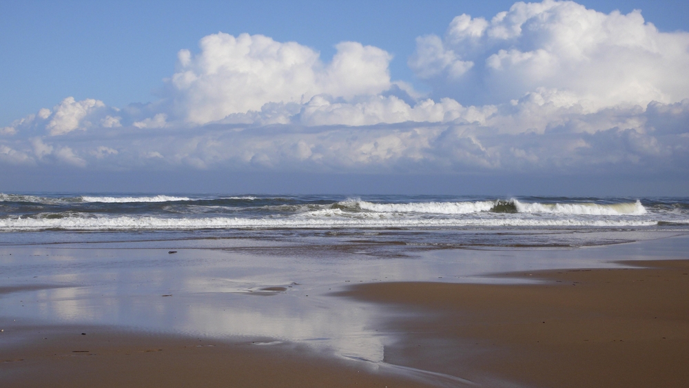 Fusion de cielo mar y tierra