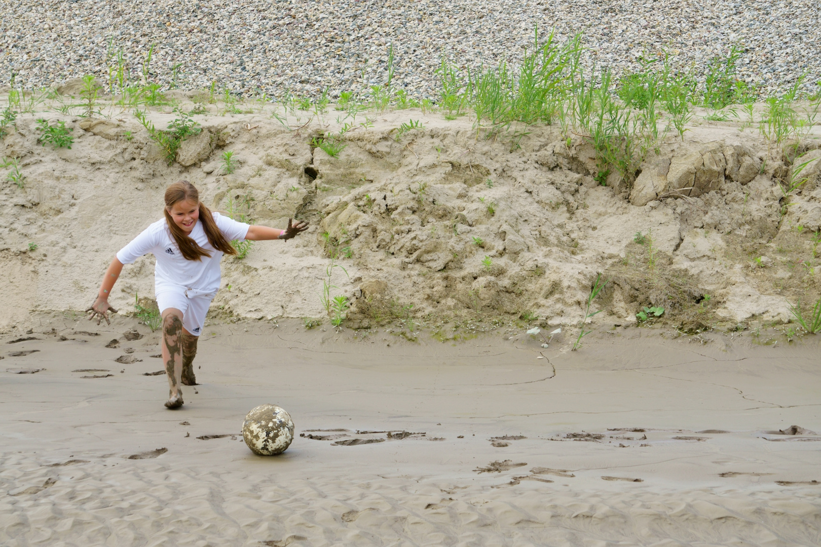 Fußball am Baggersee