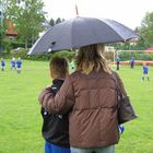 Fußball bei Regen