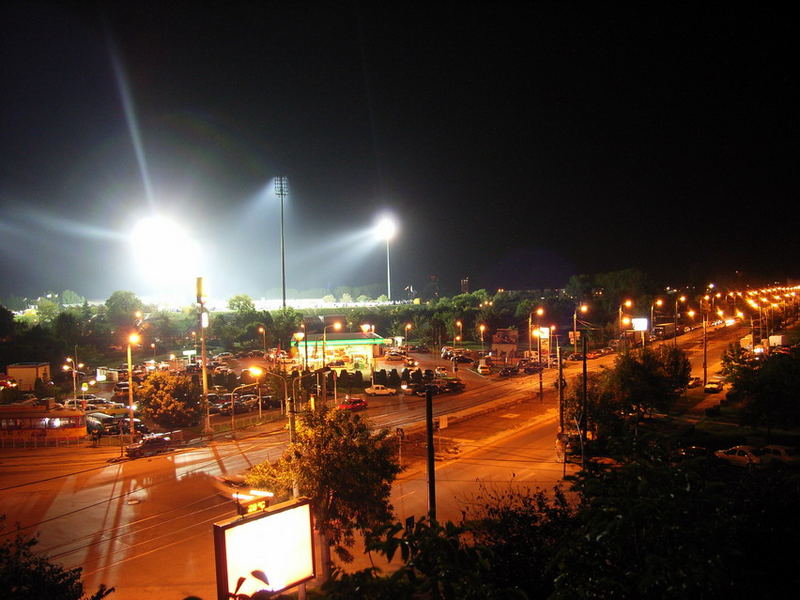 Fußball by nacht in Timisoara