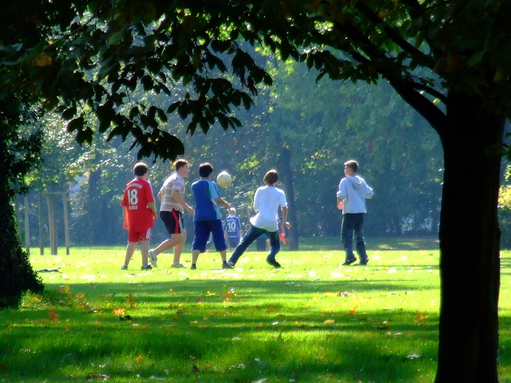 Fußball im Park