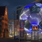 Fussball in Dortmund bei Nacht