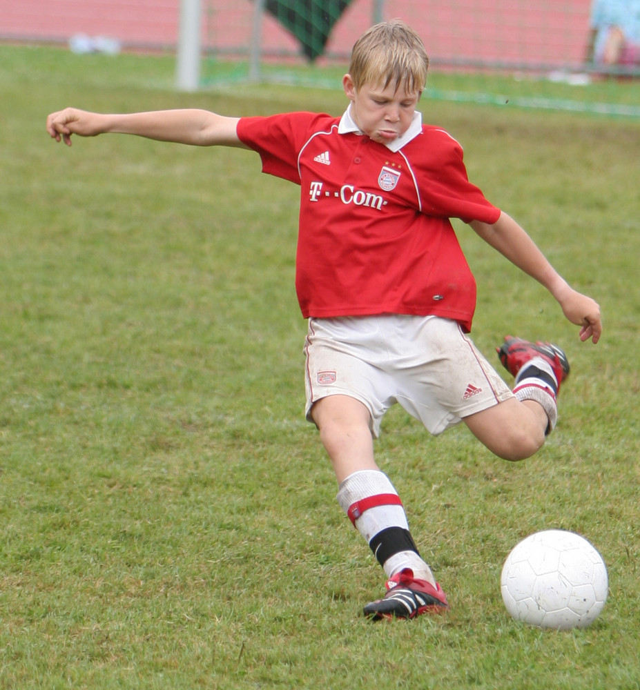 Fussball- Konzentration