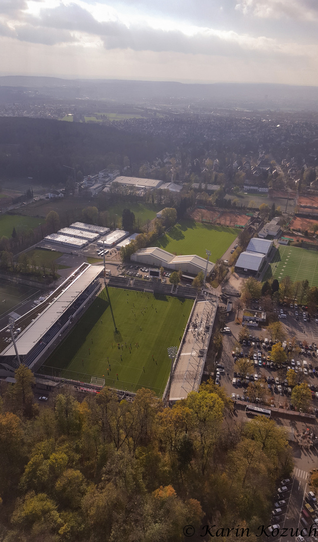 Fußball von oben  