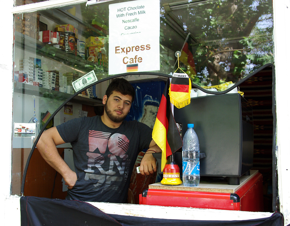 Fußballfan in Beirut