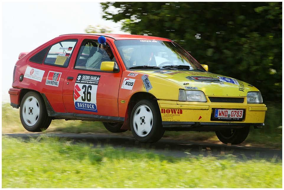 Fussballfieber im Rallyeauto