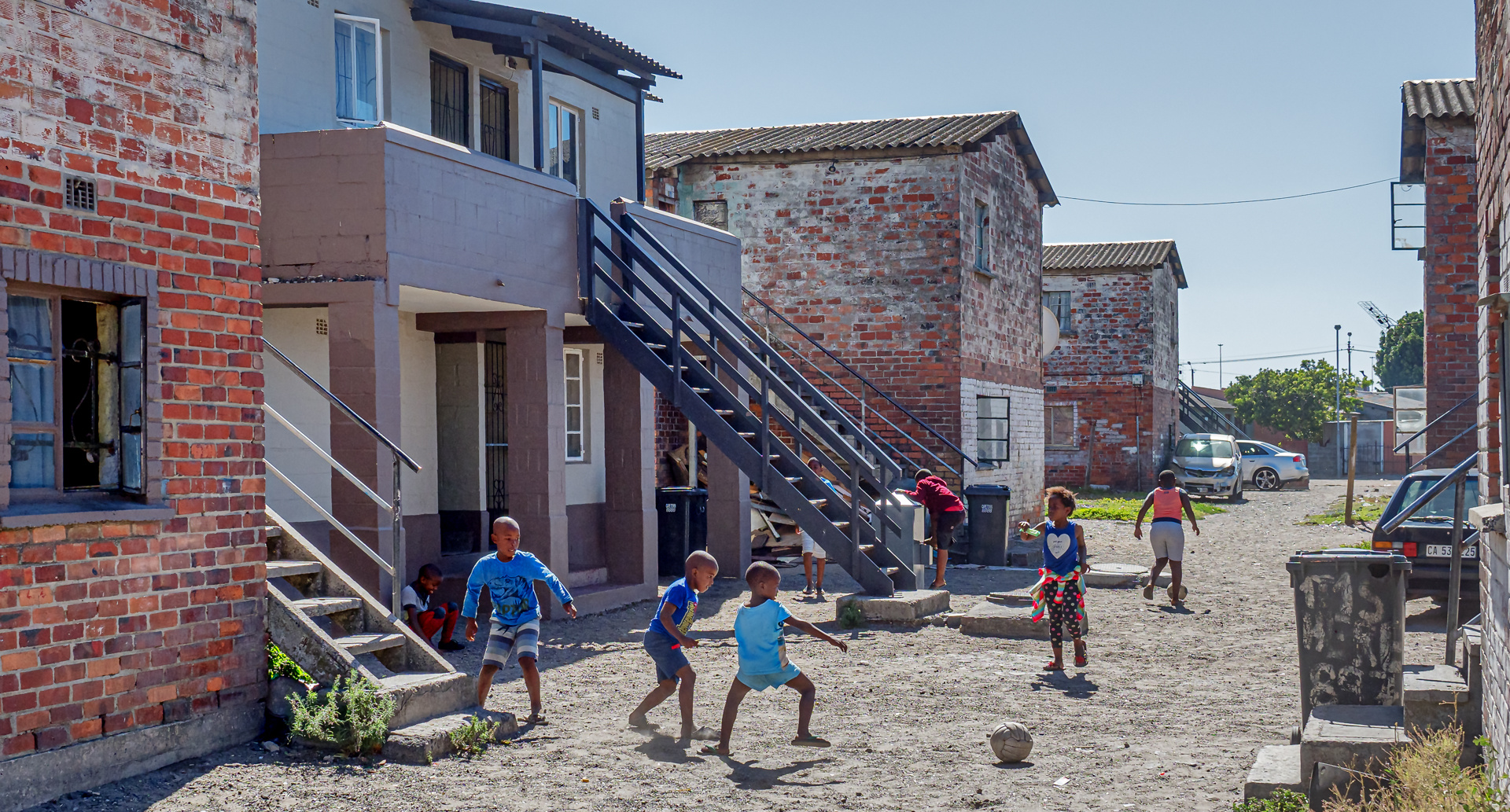 Fußballplatz im Township