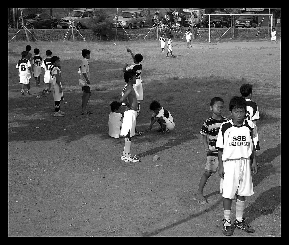 Fussballspiel in Ubud