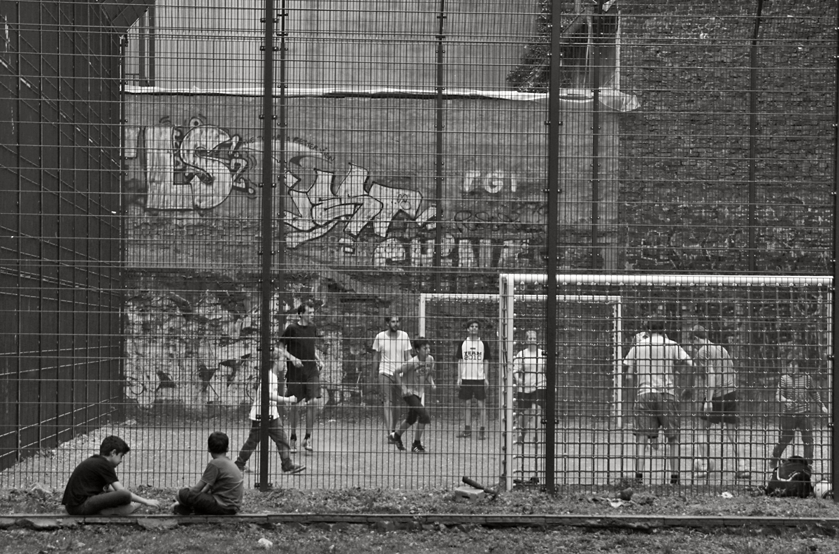 Fußballspielen in Berlin...