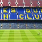 Fußballstadion Barcelona/ Man beachte die zwei Männer