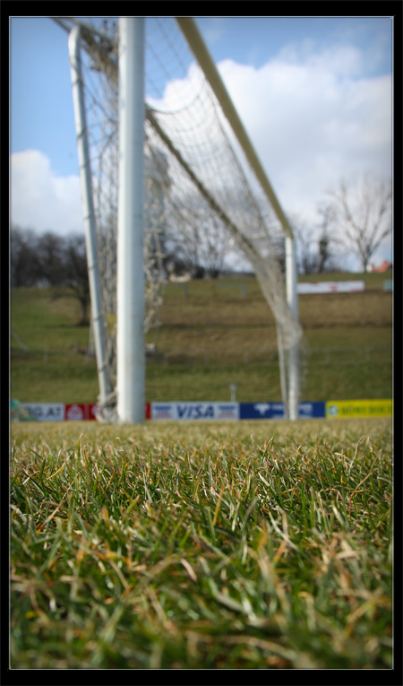 Fussballtor auf der Hohen Warte