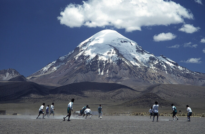 Fußballtournier in Lagunas, 4300m