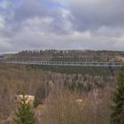 Fußgänger Hängebrücke an der Rappbode Talsperre