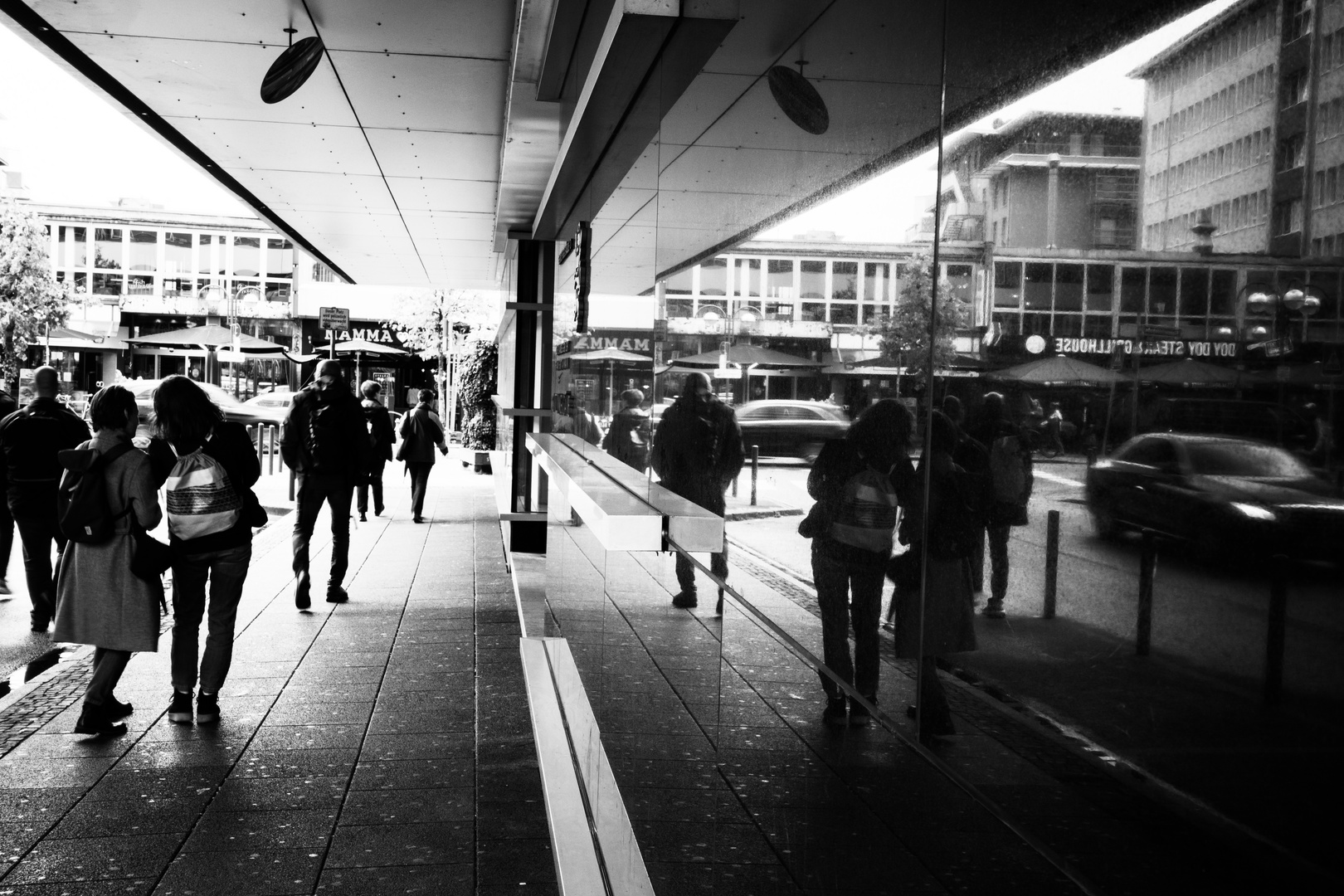Fußgänger in Frankfurt