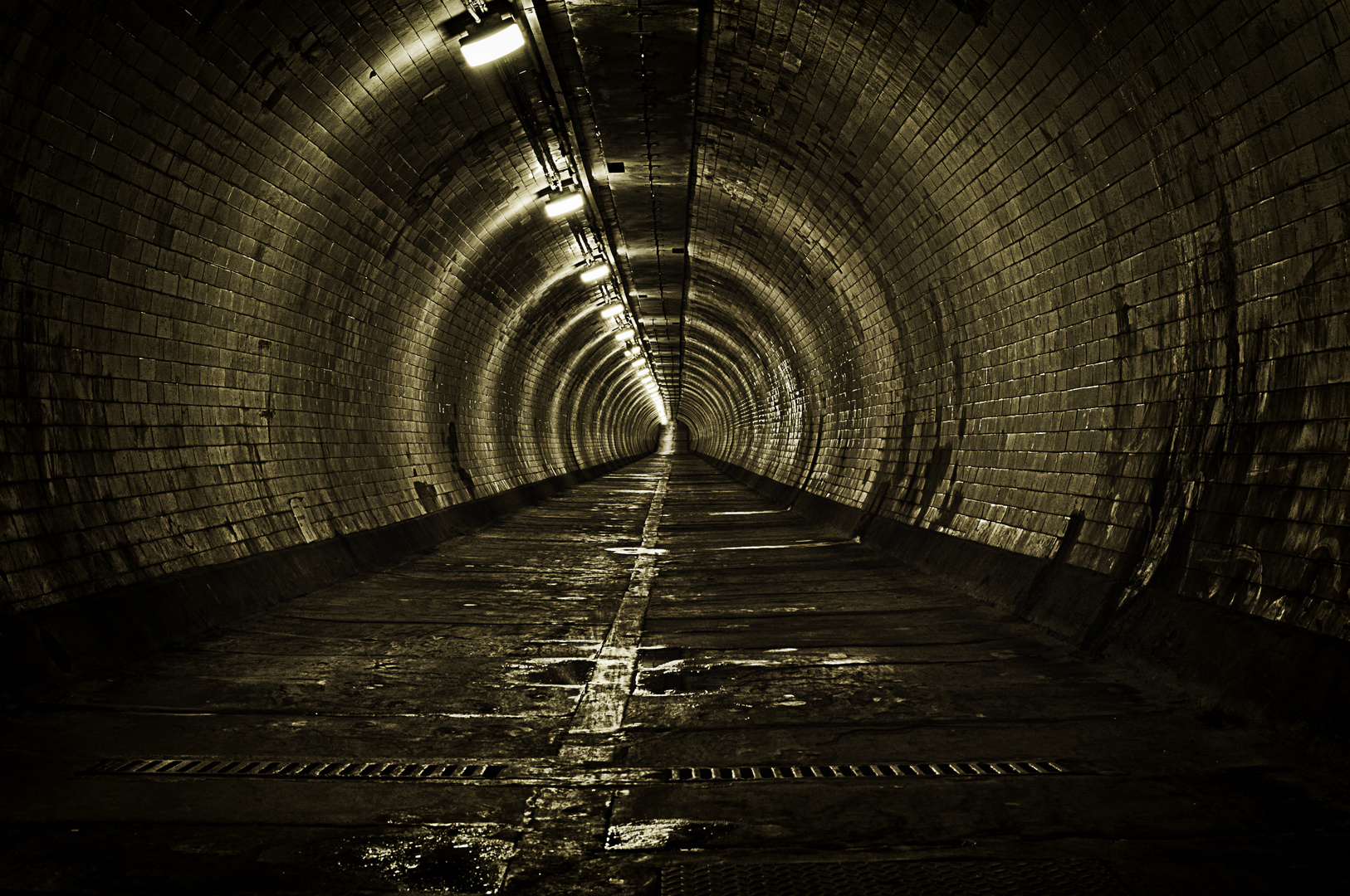 Fussgänger Tunnel unter der Themse