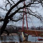 Fußgängerbrücke am Cracauer Wasserfall