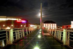 Fußgängerbrücke am Vegesacker Hafen