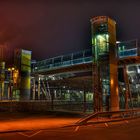 Fussgängerbrücke am Wiesloch-Walldorfer Bahnhof HDR