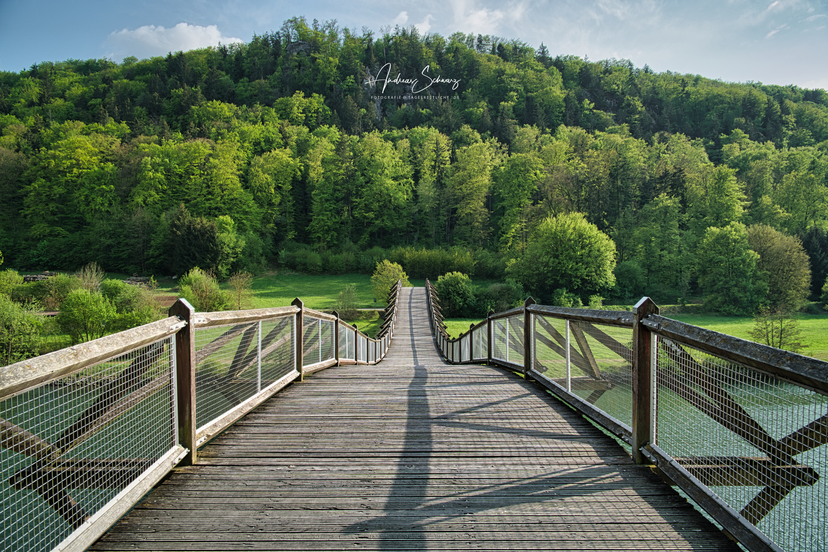 Fußgängerbrücke aus Holz, Essing 4