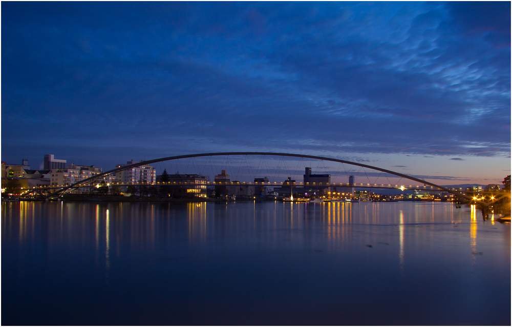 Fussgängerbrücke im Dreiländereck CH, D, F