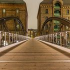 Fußgängerbrücke in der Speicherstadt Hamburg