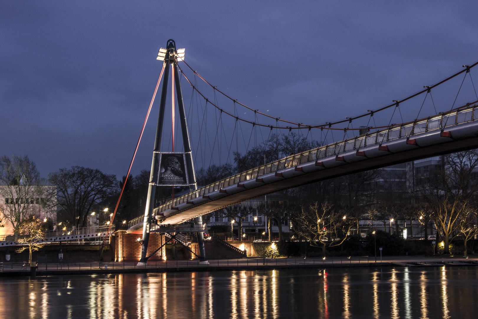 Fußgängerbrücke in Frankfurt am Main