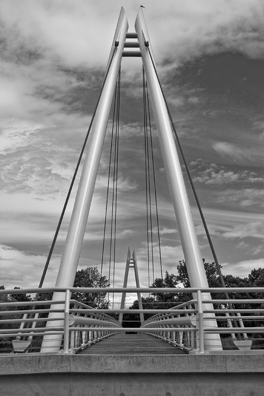 Fussgängerbrücke in Gera