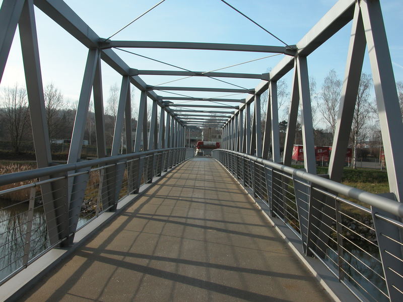 Fußgängerbrücke über die Freiberger Mulde in Döbeln