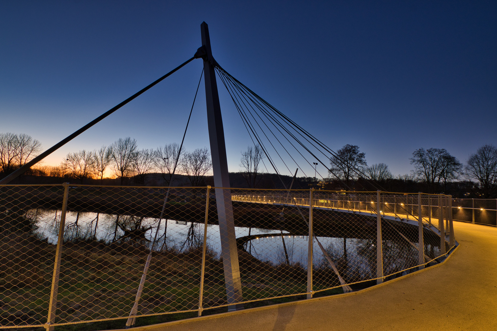 Fussgängerbrücke über die Fulda