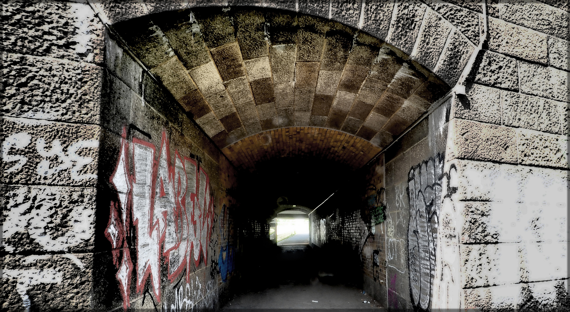 Fußgängertunnel auf der Veddel (von außen)