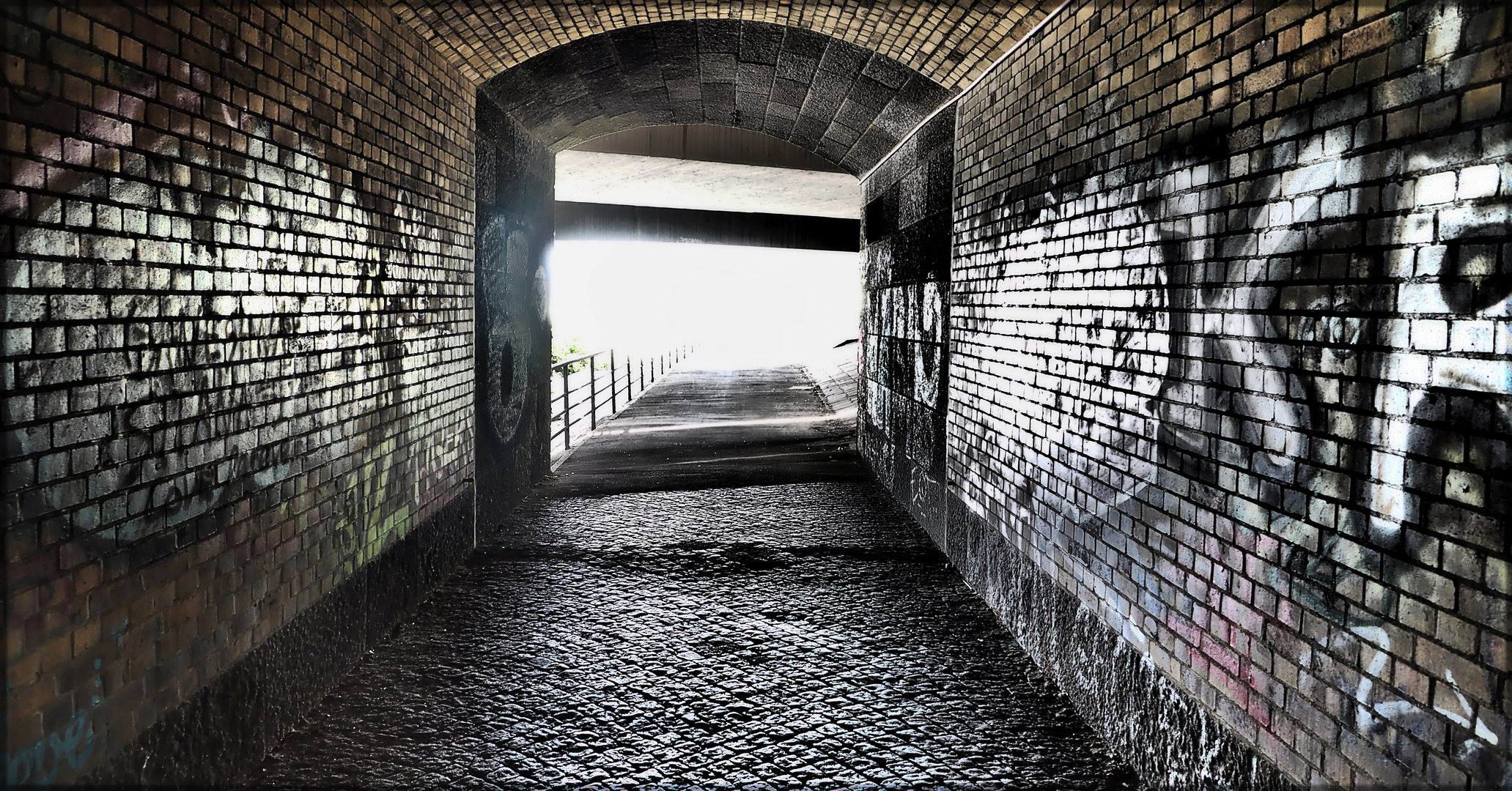 Fußgängertunnel auf der Veddel (von innen)