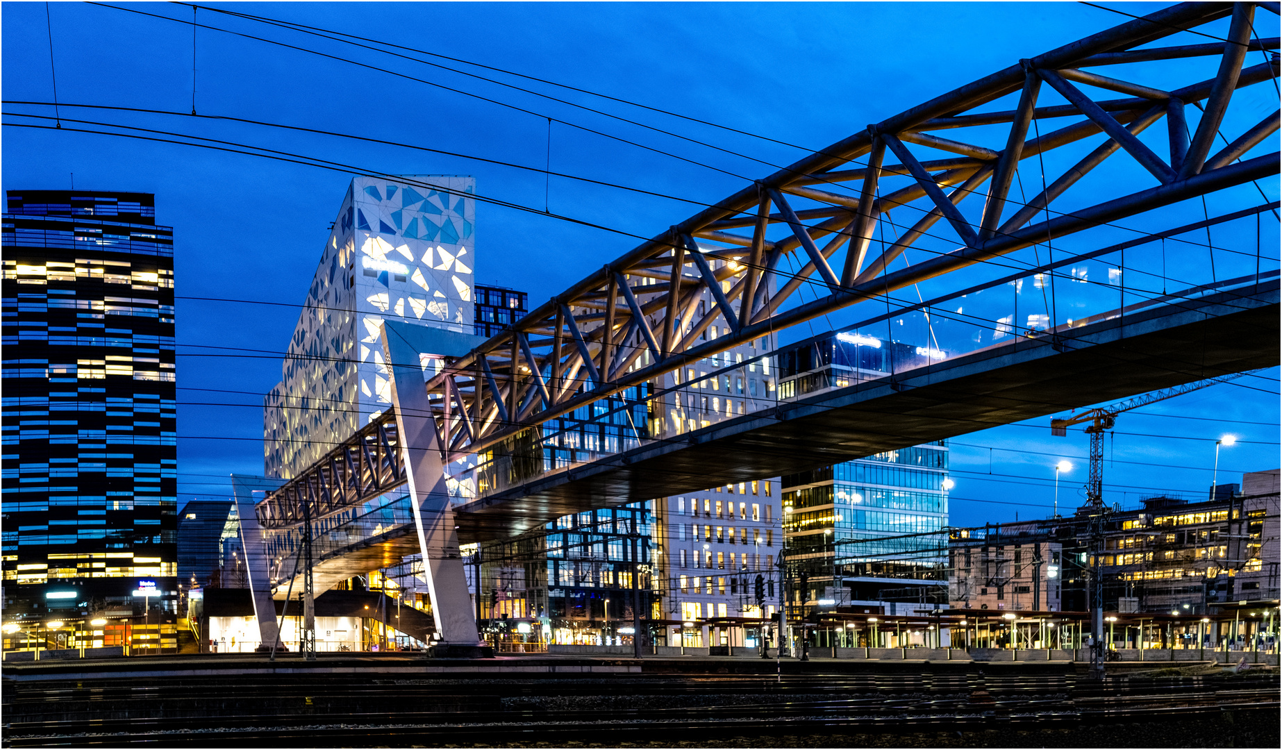 Fußgängerüberweg Hauptbahnhof Oslo