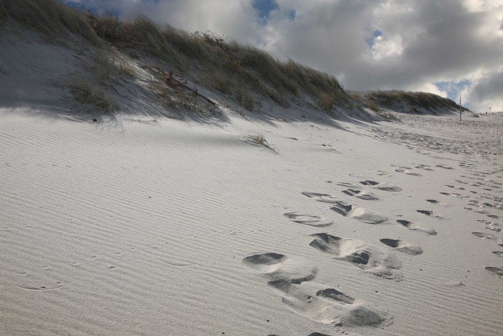 Fussspuren im sand