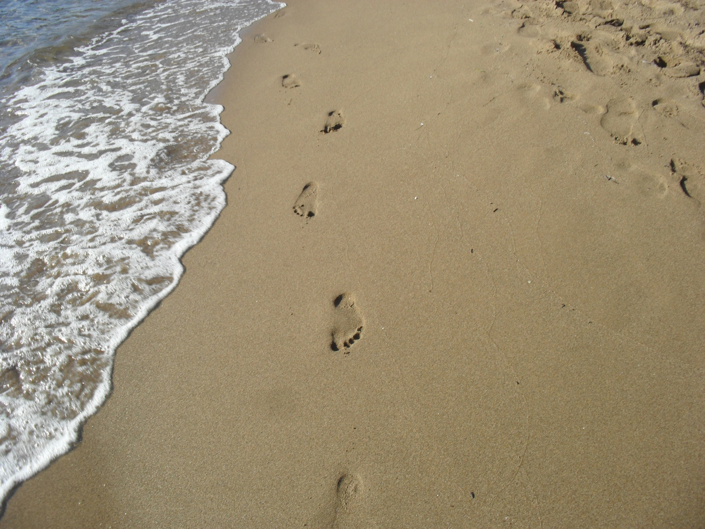 Fußspuren im Sand